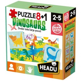 Puzzle 8+1 dinozauri Headu